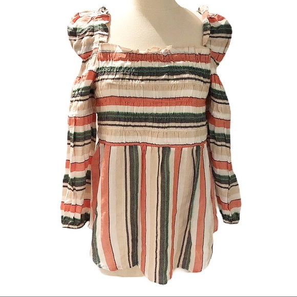 dRA Los Angeles | Stripe Babydoll Blouse - Picture 2 of 7